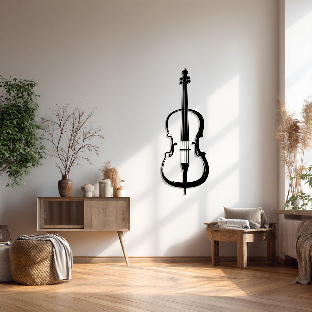 Violin Metal Wall Art – Decorative Musical Instrument