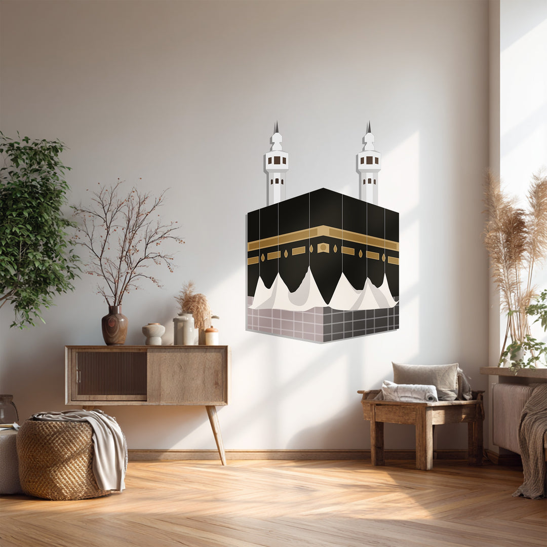 Gebirgsfluss Metall Wandbilder – Geometrisches, von der Natur inspiriertes Design