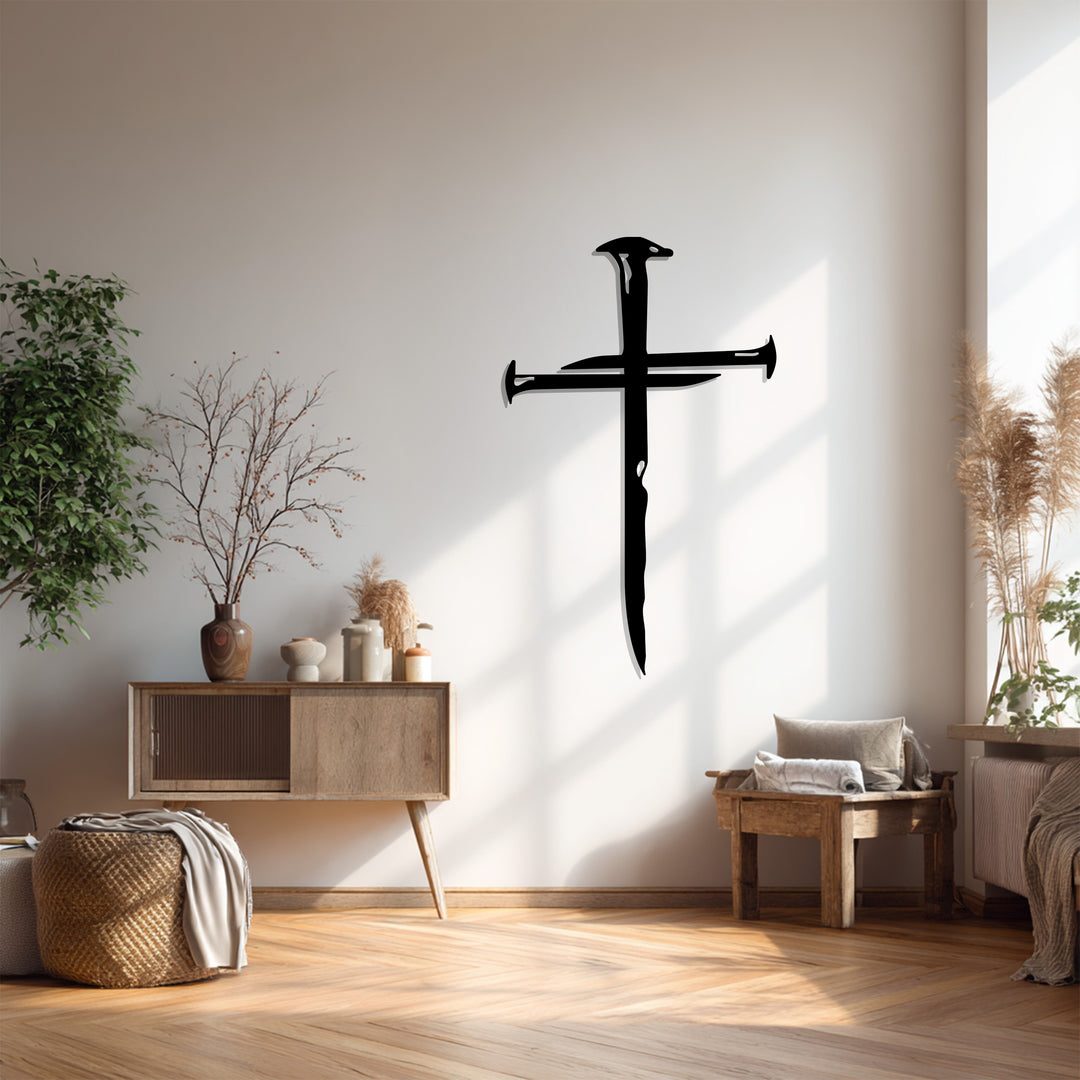 Nail Cross – Powerful Christian Metal Wall Art