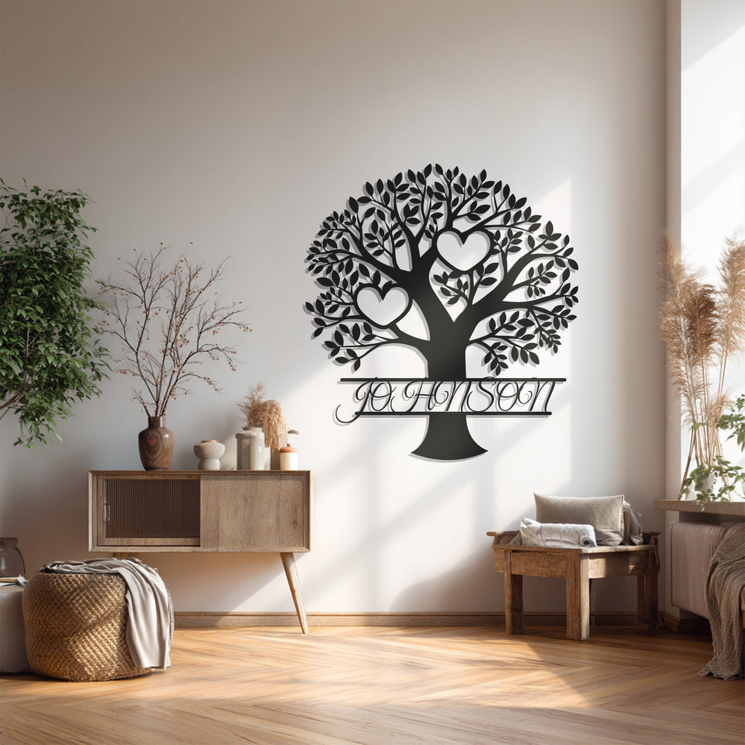 Personalized Family Tree – Custom Metal Wall Art