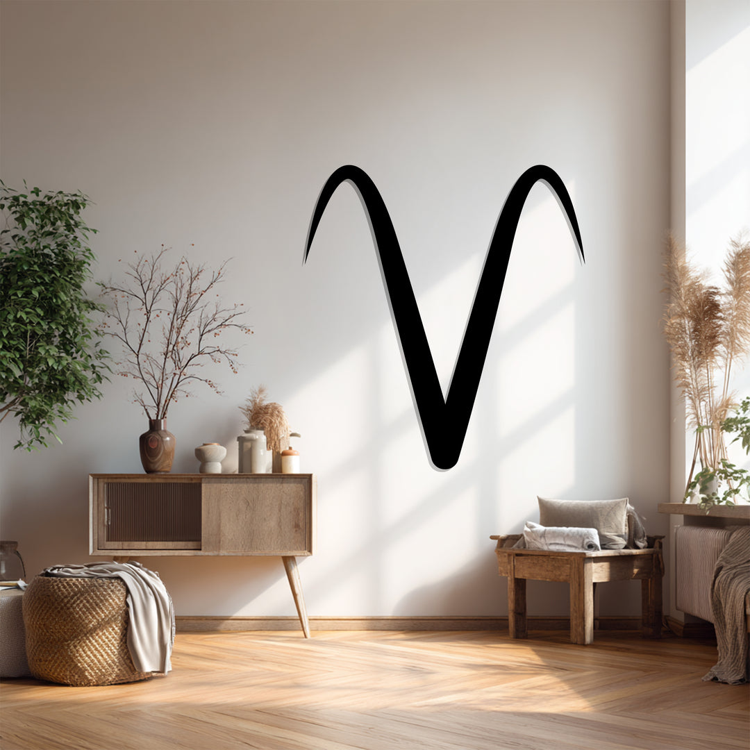 Aries Zodiac Symbol – Astrology Metal Wall Art