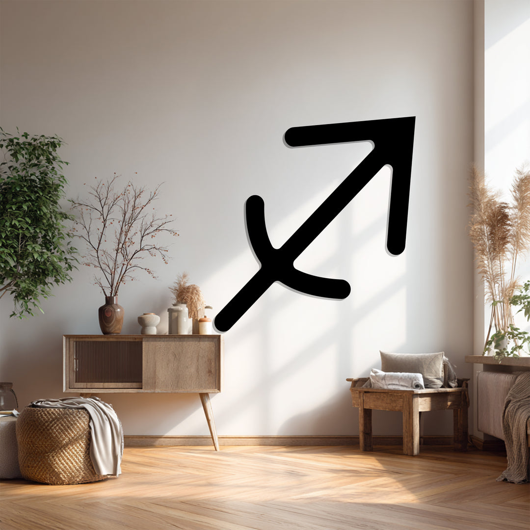 Sagittarius Zodiac Symbol – Astrology Metal Wall Art