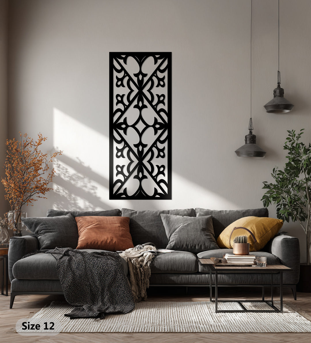 التناظر الإلهي – الهندسة الزخرفية فن جداري معدني