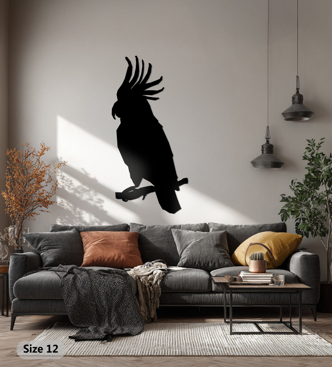 Parrot Metal Wall Art – Exotic Bird Silhouette Décor