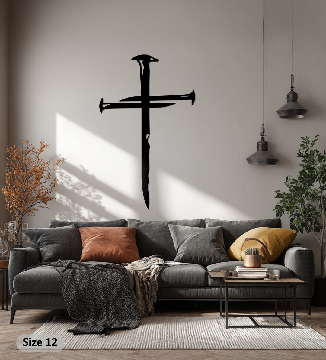 Nail Cross – Powerful Christian Metal Wall Art