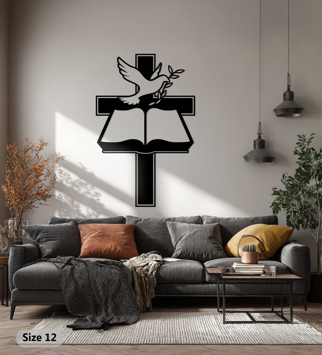 Christian prayer room metal wall decor