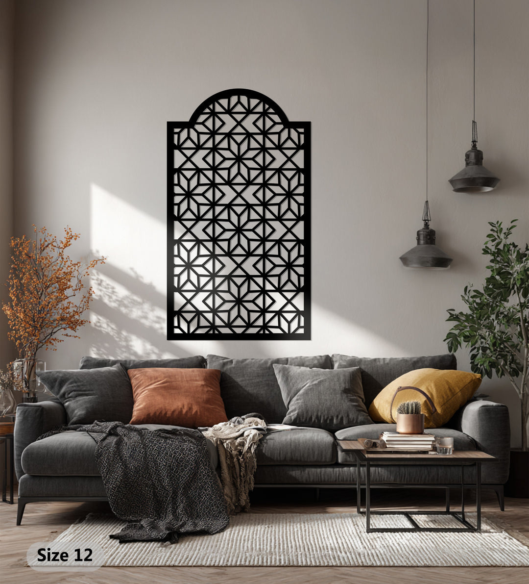 Göttliche Symmetrie – Ornamentale Geometrie Metall Wandbilder