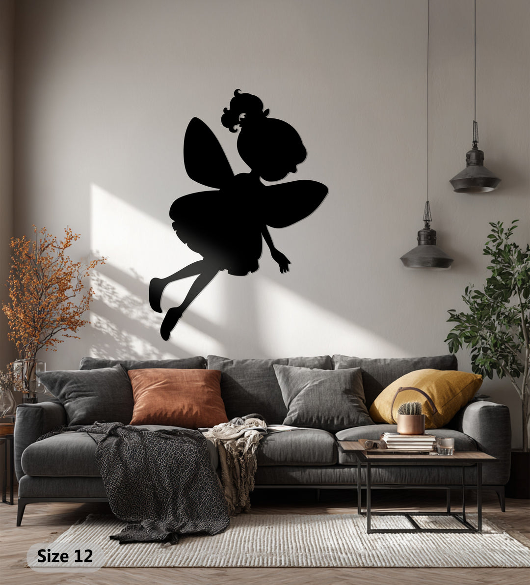 توهج الجنية - جنية ساحرة فن جداري معدني