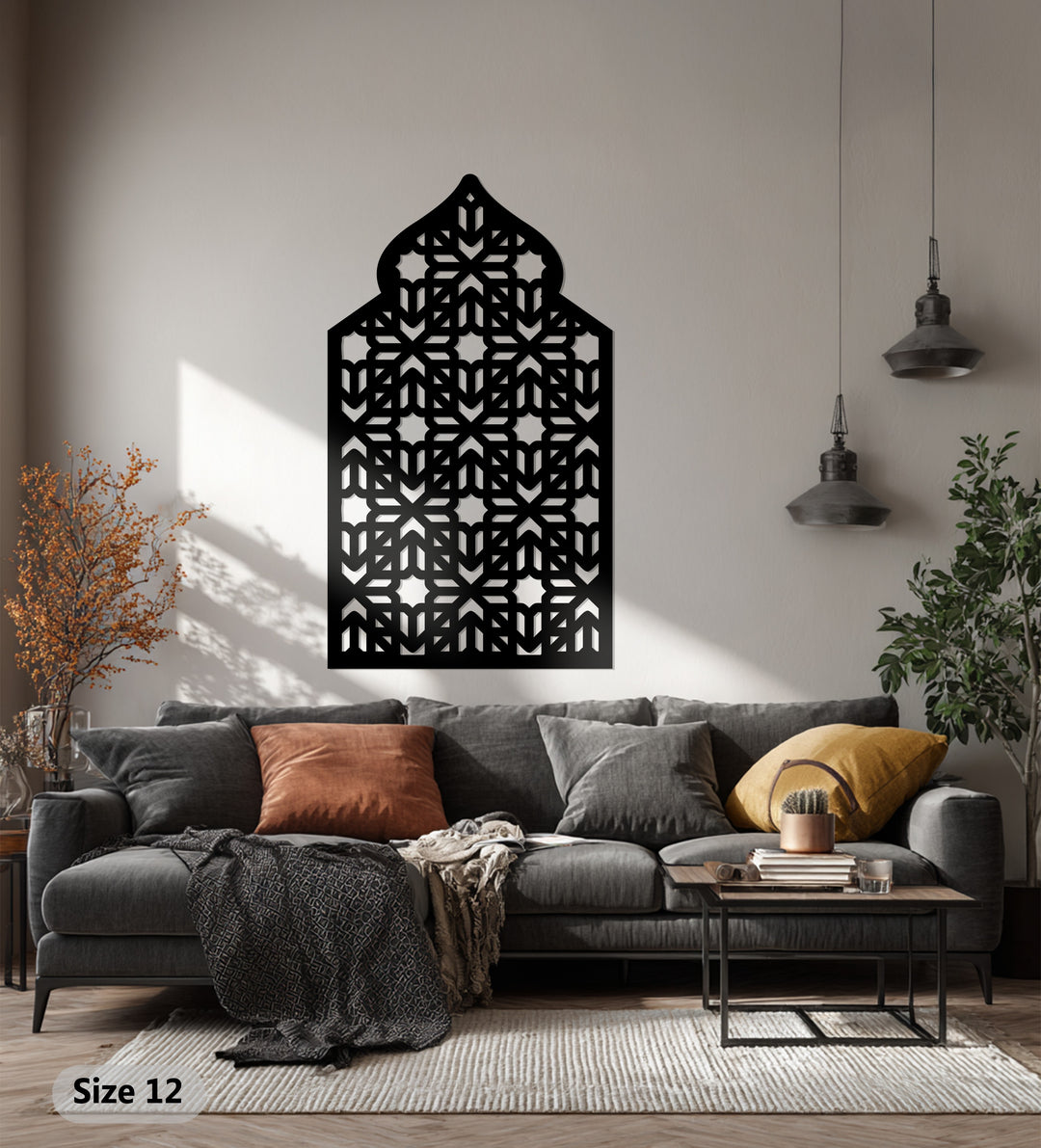 Göttliche Symmetrie – Ornamentale Geometrie Metall Wandbilder