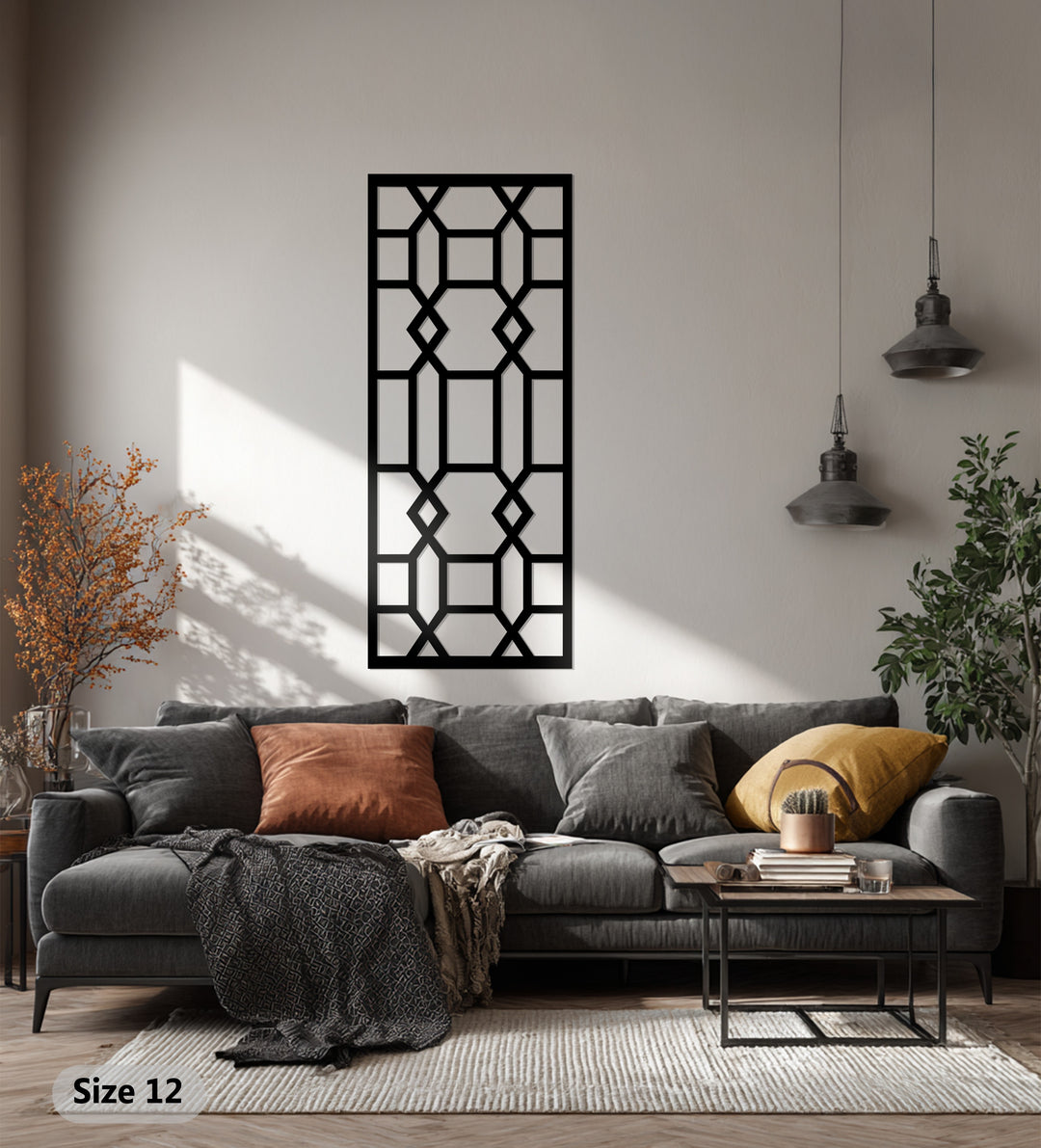 شبكة معمارية – هندسية حديثة فن جداري معدني