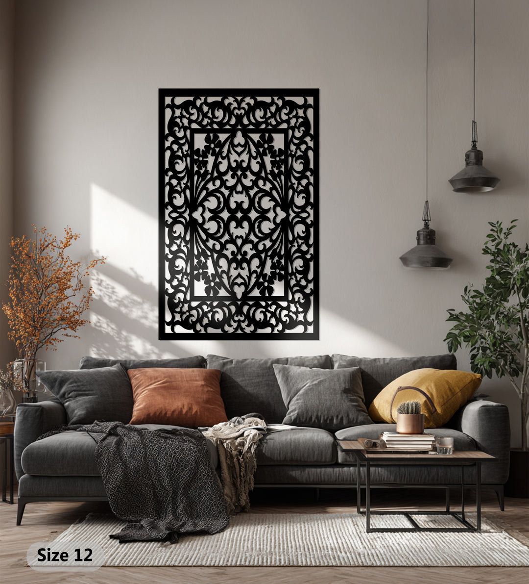 Göttliche Symmetrie – Ornamentale Geometrie Metall Wandbilder