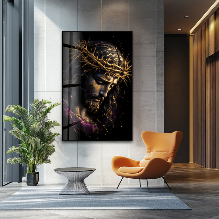 Crown of Sorrows – Religious Glass Wall Art