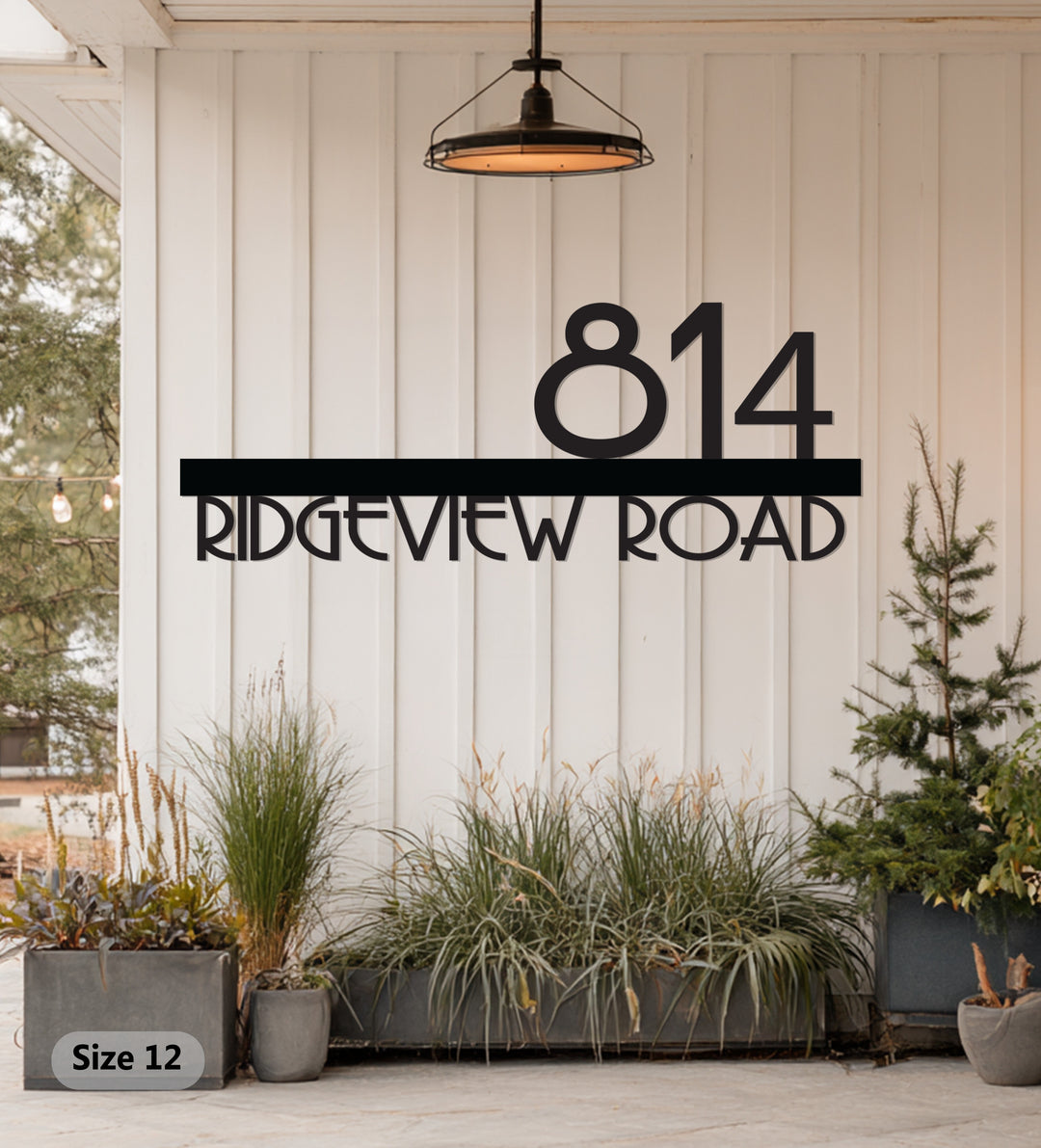 نمط التناغم - هندسي حديث فن جداري معدني لوحة