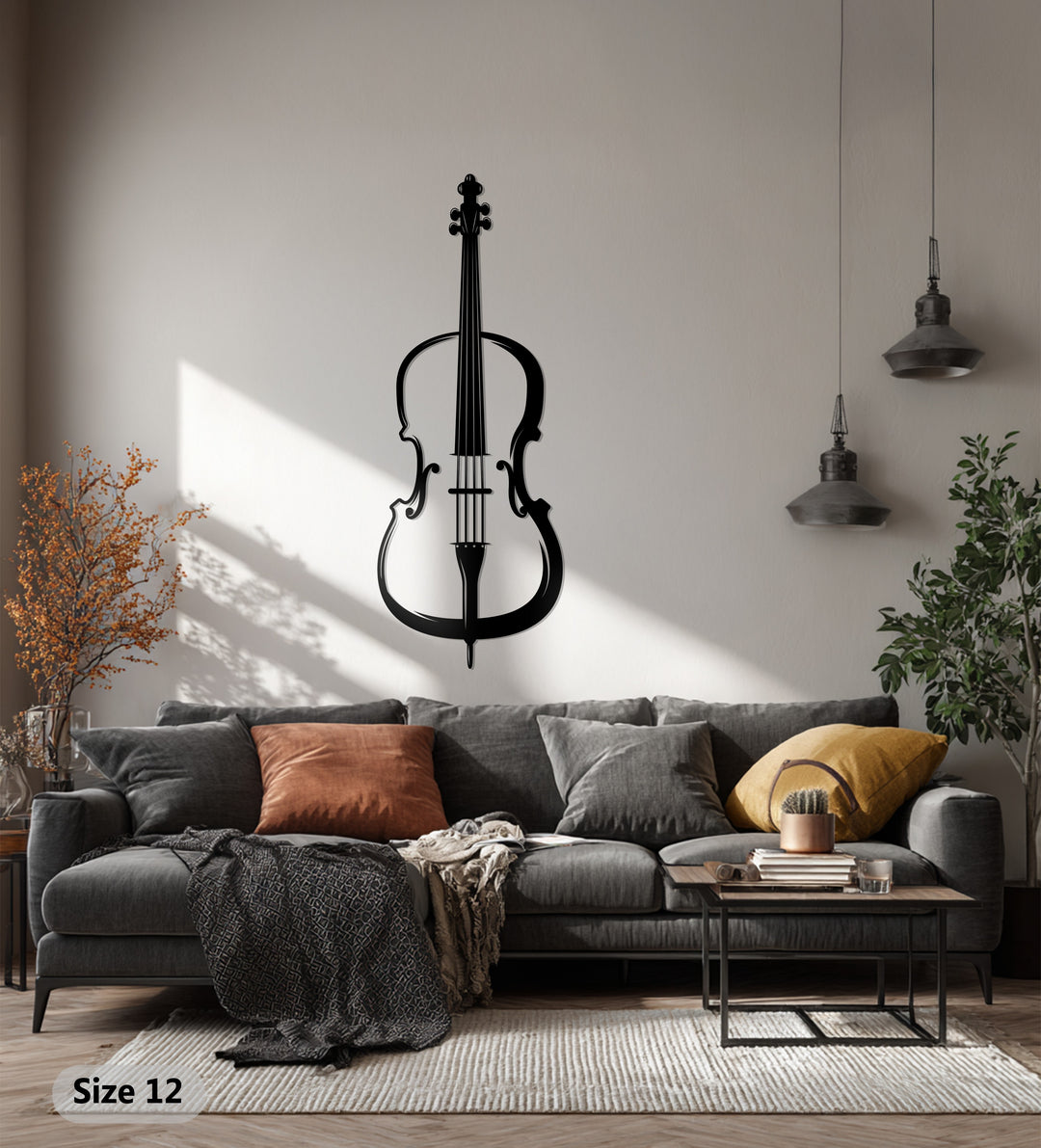 Violin Metal Wall Art – Decorative Musical Instrument