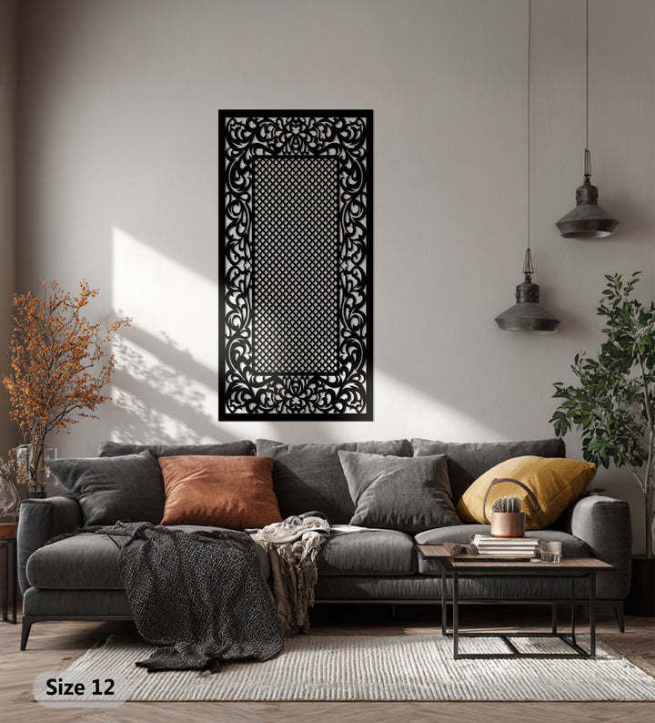 Classic floral metal wall decoration