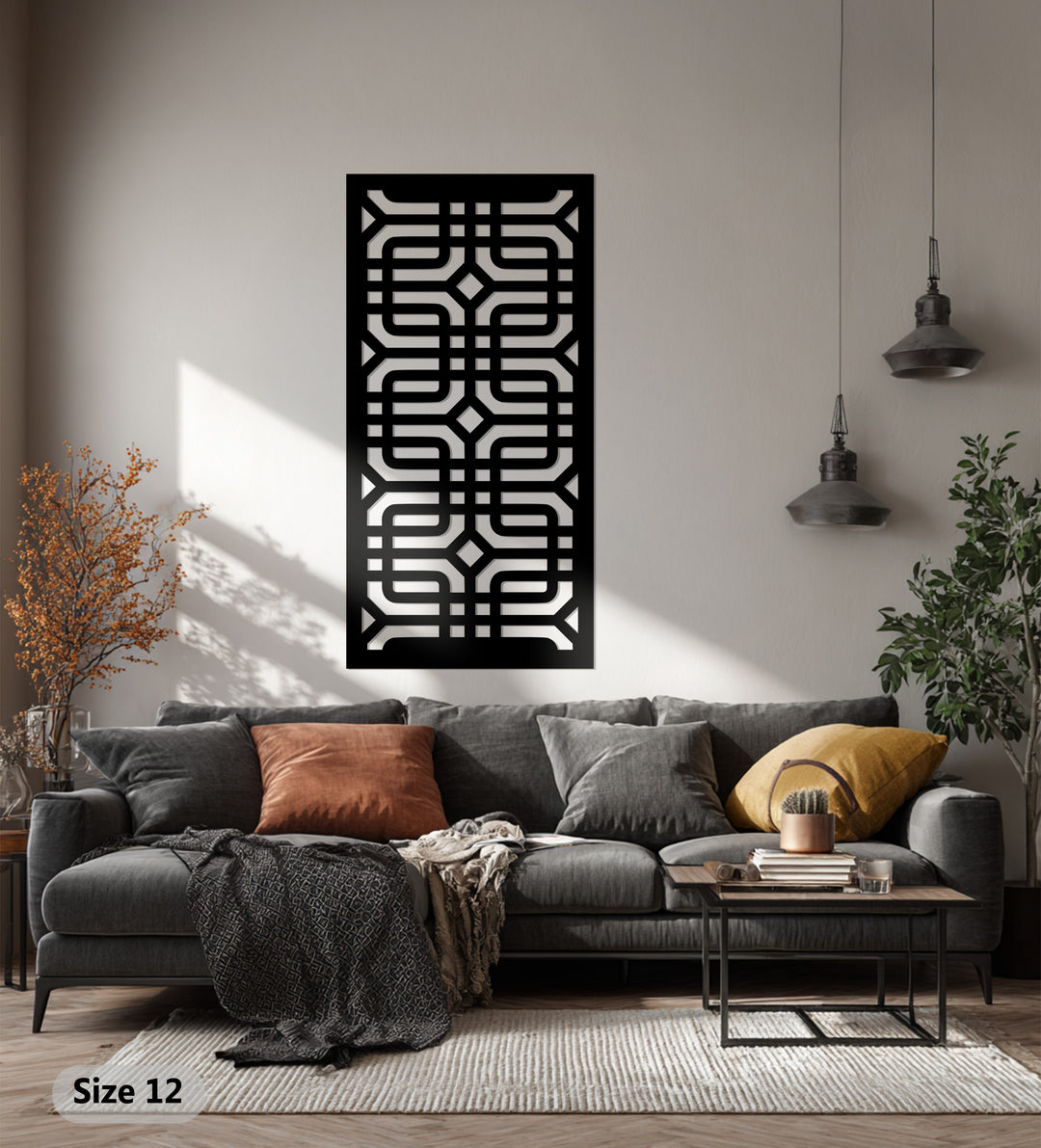 Labirinto infinito – Geometrico moderno Decorazioni Murali in Metallo