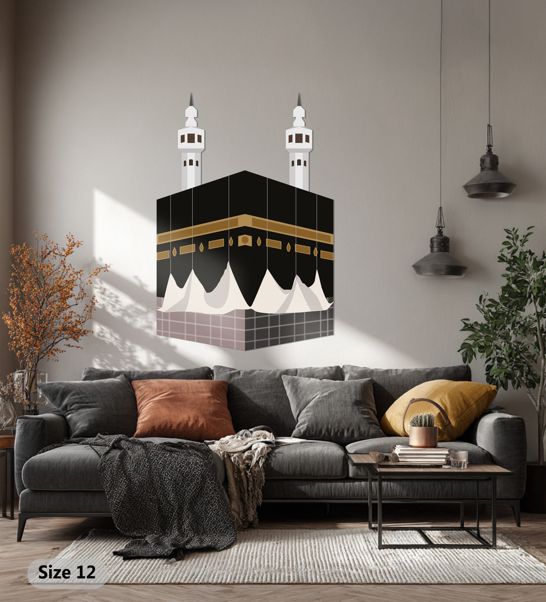 Gebirgsfluss Metall Wandbilder – Geometrisches, von der Natur inspiriertes Design