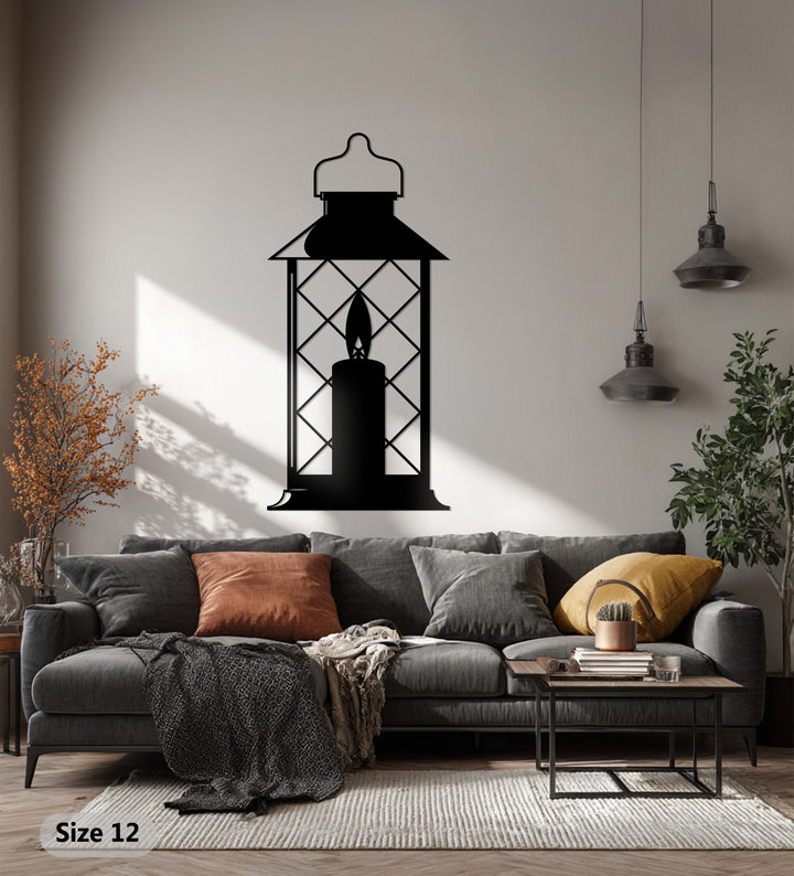Eid gift candle lantern metal decor