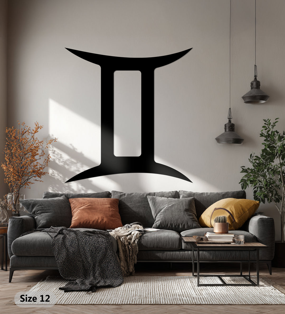 Gemini Zodiac Symbol – Astrology Metal Wall Art