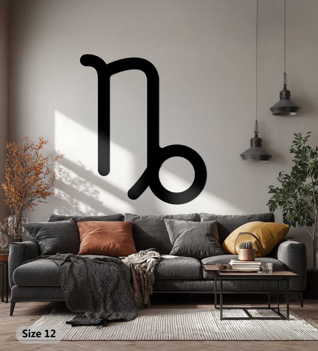 Capricorn Zodiac Symbol – Astrology Metal Wall Art
