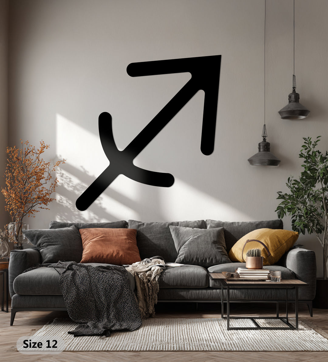 Sagittarius Zodiac Symbol – Astrology Metal Wall Art