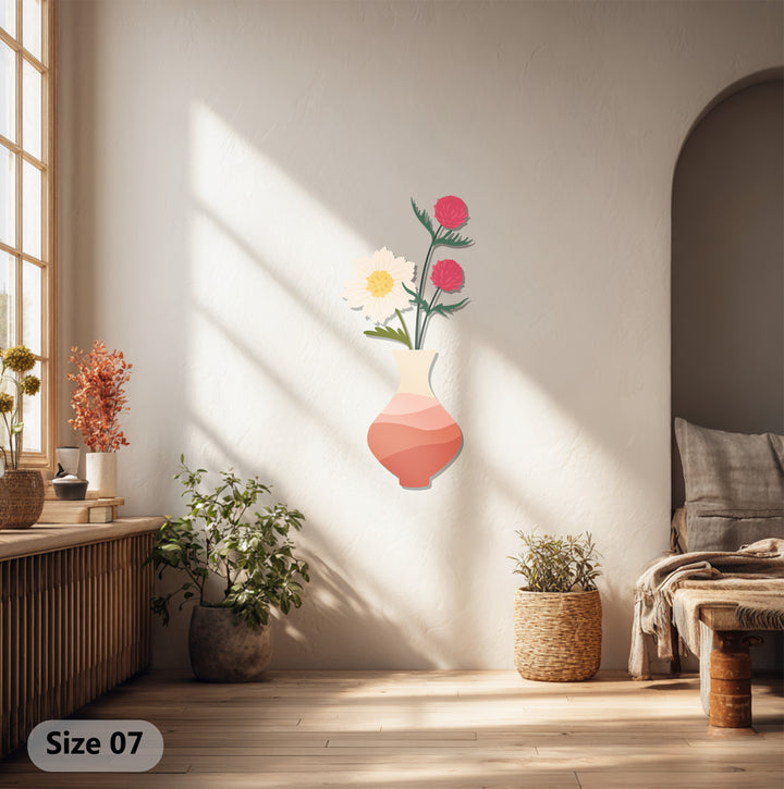 Highlighting the color contrast, this decoration wall art presents soft blooms against a neutral backdrop, offering a modern aesthetic.