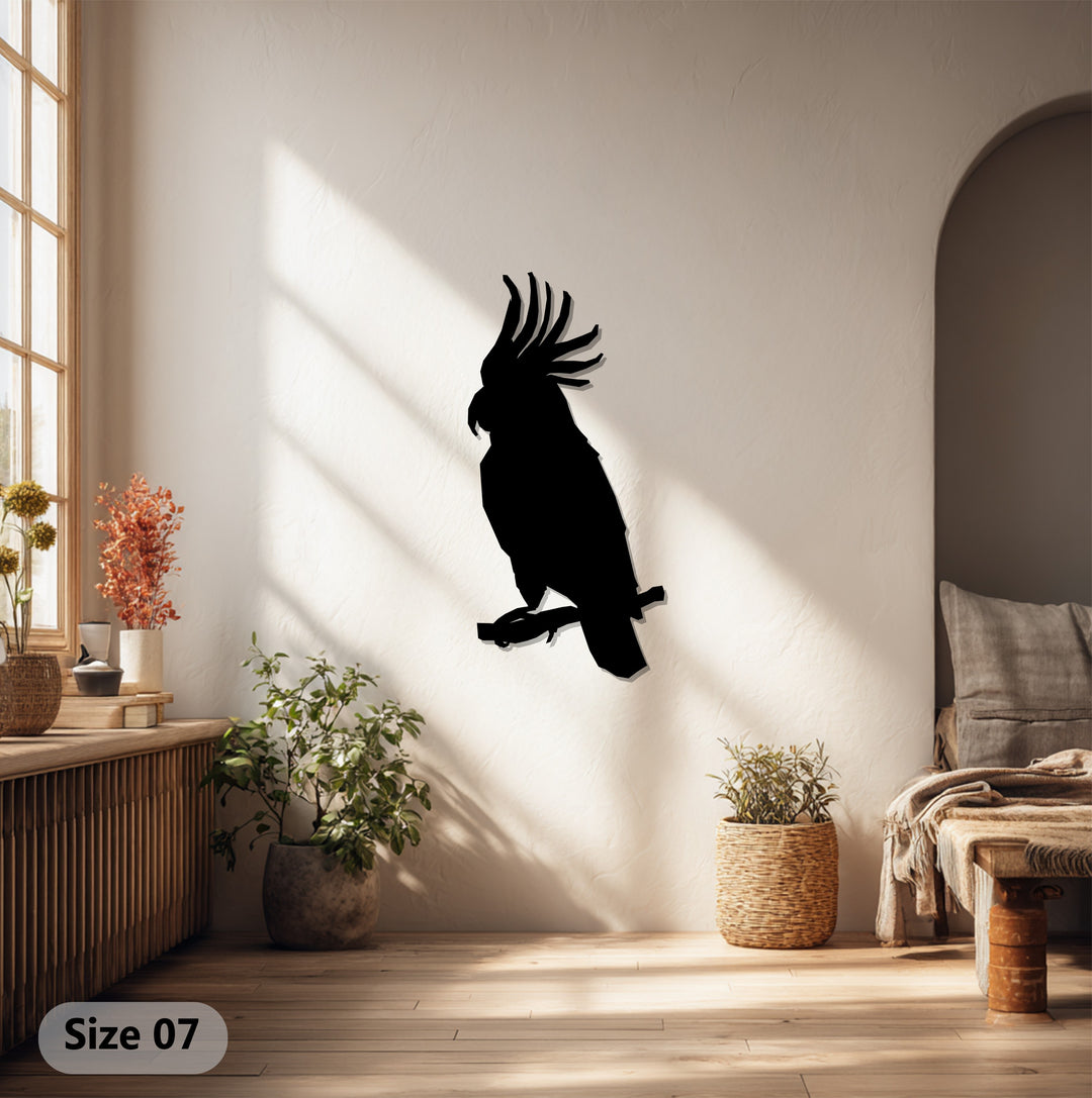 Parrot Metal Wall Art – Exotic Bird Silhouette Décor
