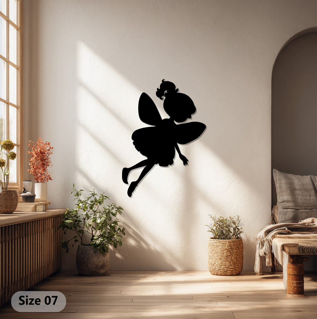 توهج الجنية - جنية ساحرة فن جداري معدني