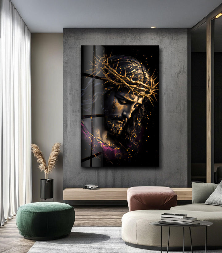 Crown of Sorrows – Religious Glass Wall Art