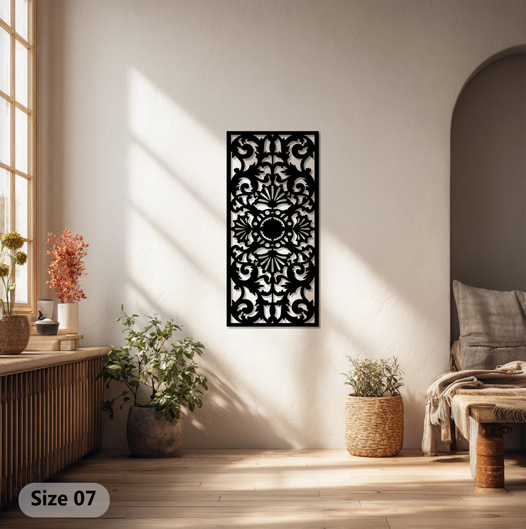 زهرة مهيبة – زينة فن جداري معدني لوحة