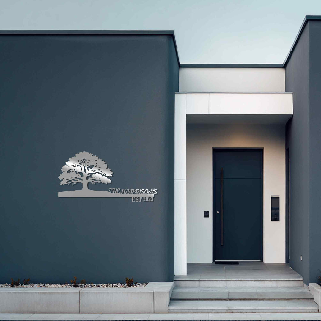 نمط التناغم - هندسي حديث فن جداري معدني لوحة