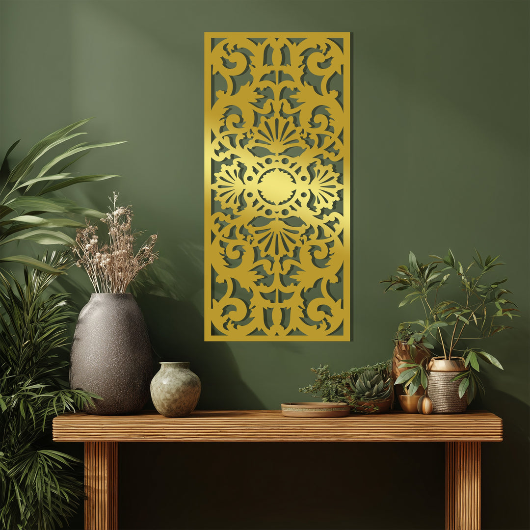 زهرة مهيبة – زينة فن جداري معدني لوحة