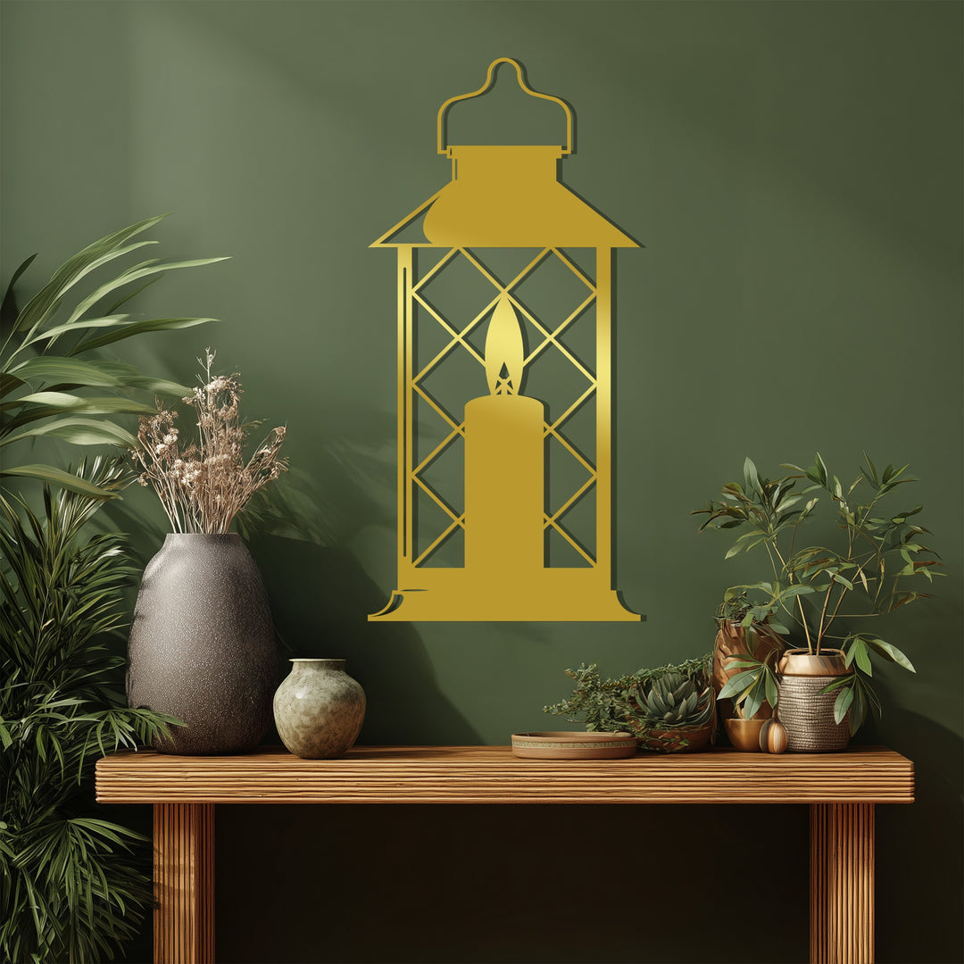 Muslim home Ramadan candle decor