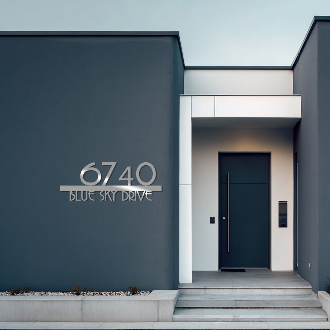 نمط التناغم - هندسي حديث فن جداري معدني لوحة