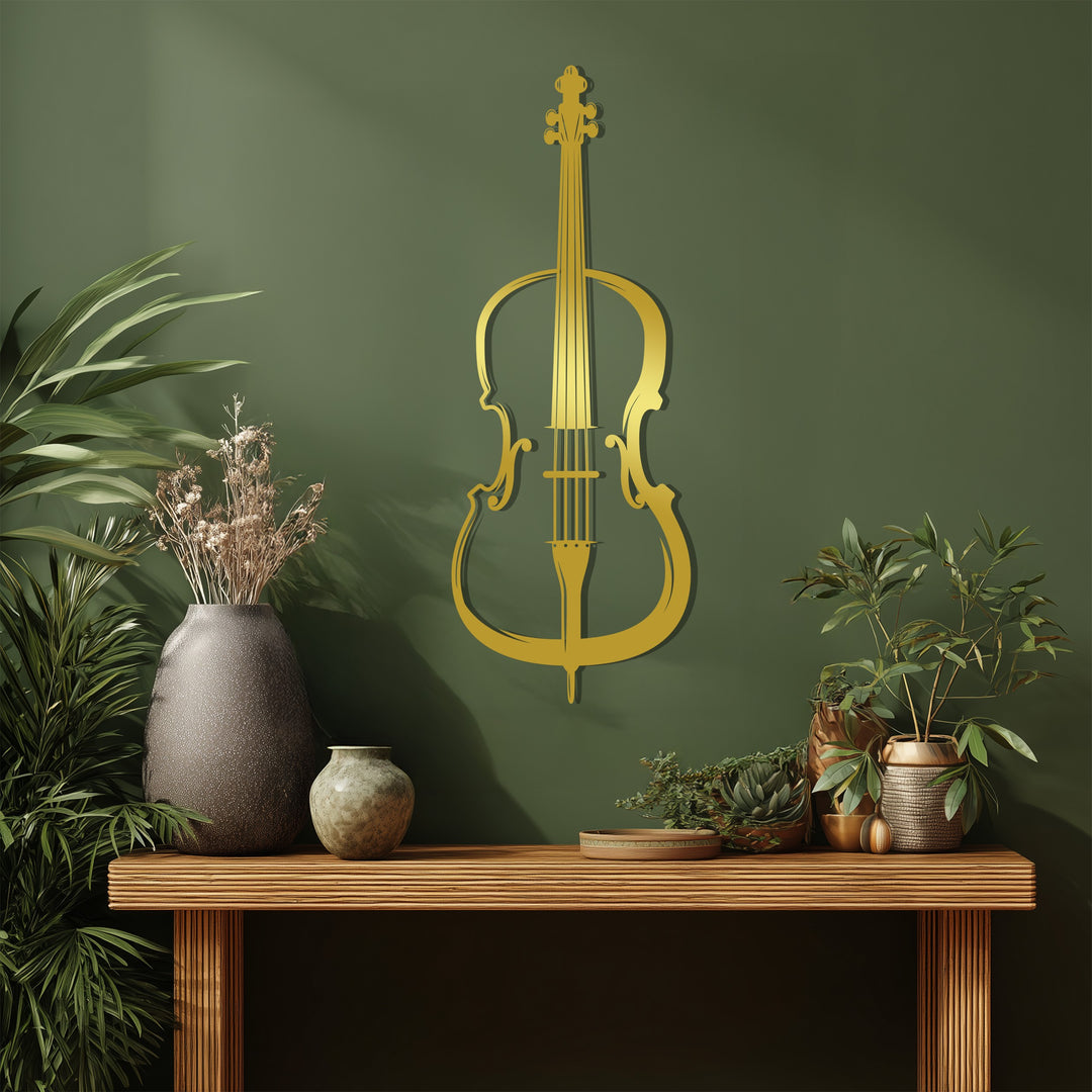 Violin Metal Wall Art – Decorative Musical Instrument
