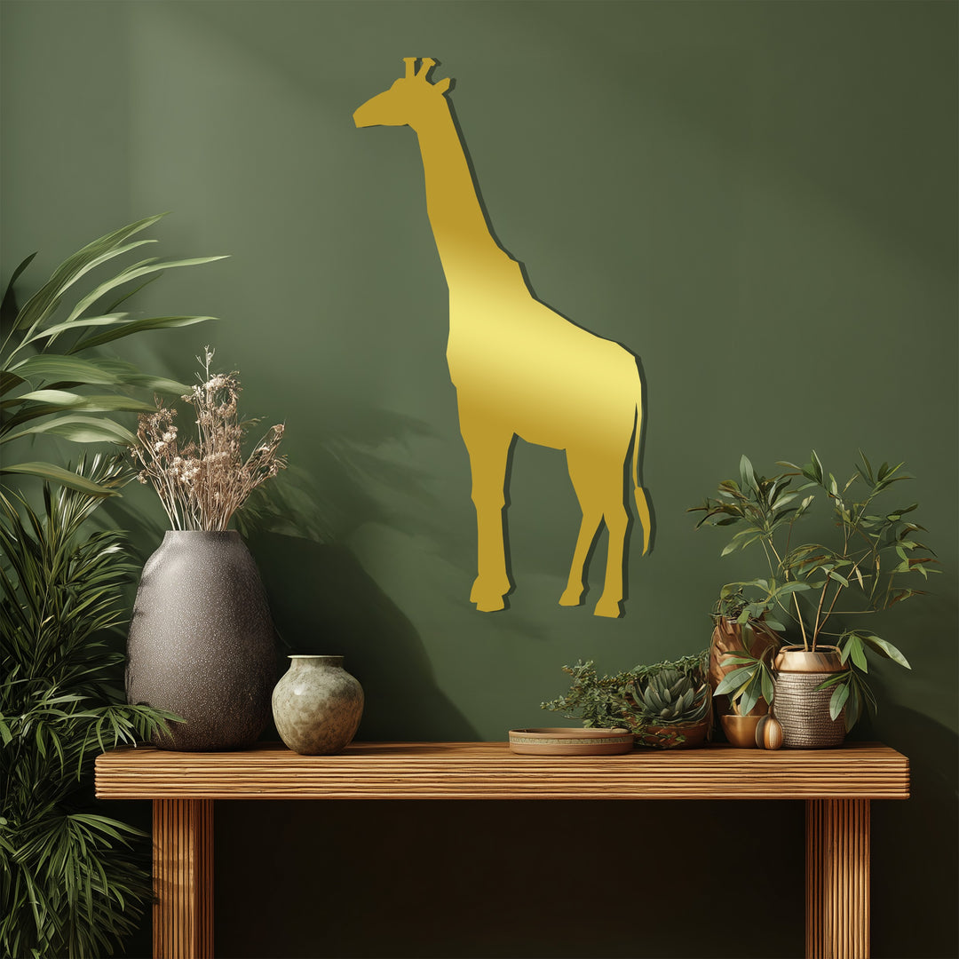 Giraffe Metal Wall Art – Safari Wildlife Silhouette Décor