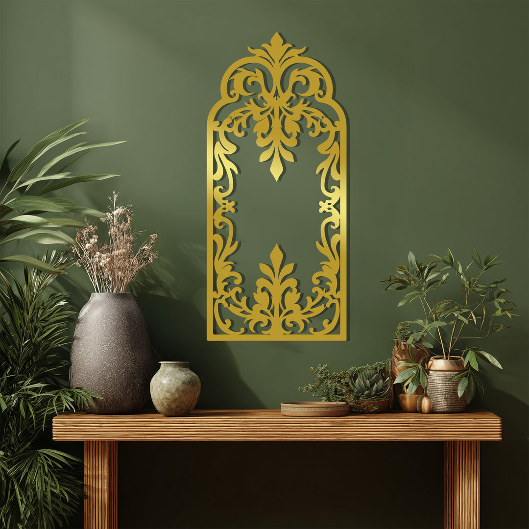 جوهر الباروك – القوس الزخرفي فن جداري معدني