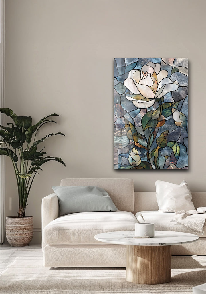 Whispers of the Bloom – Stained Glass Wall Art