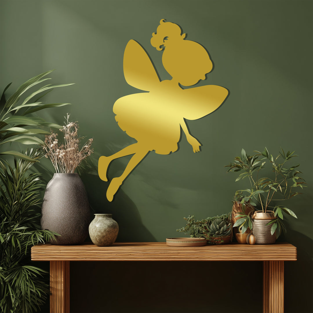 توهج الجنية - جنية ساحرة فن جداري معدني