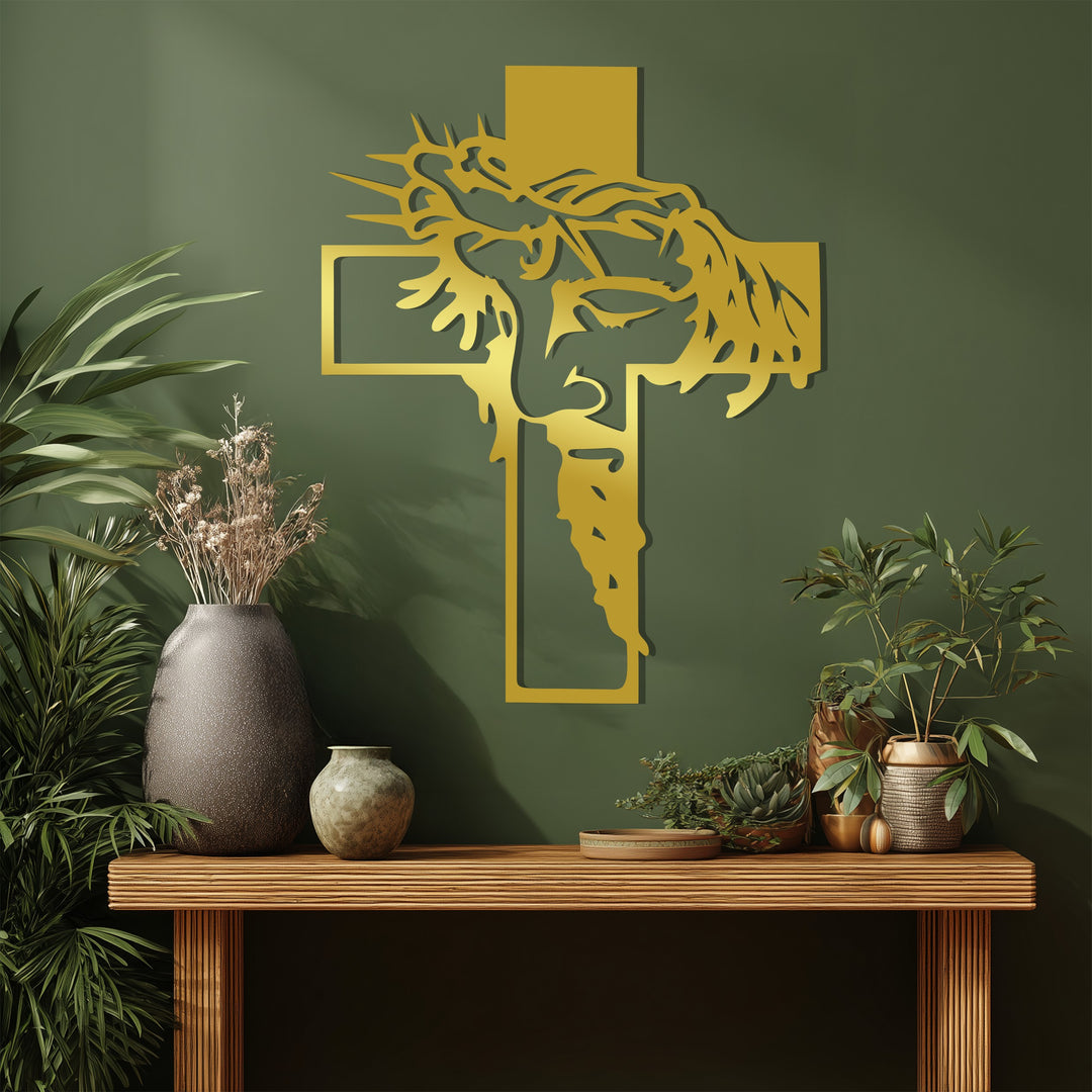 Jesus Crown of Thorns – Sacred Metal Wall Art