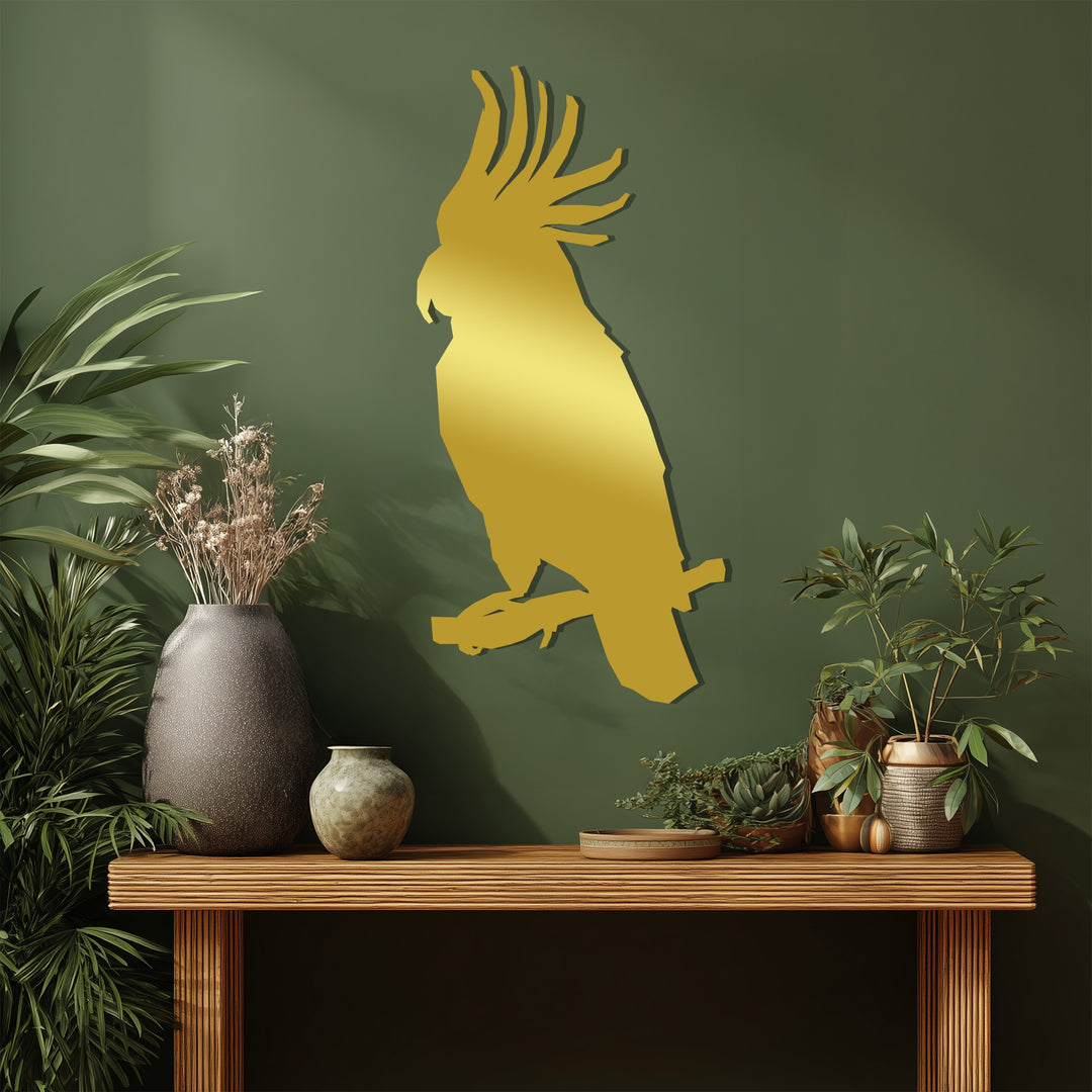 Parrot Metal Wall Art – Exotic Bird Silhouette Décor