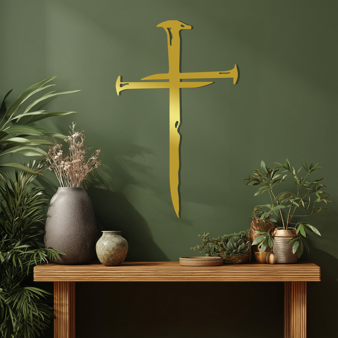 Nail Cross – Powerful Christian Metal Wall Art