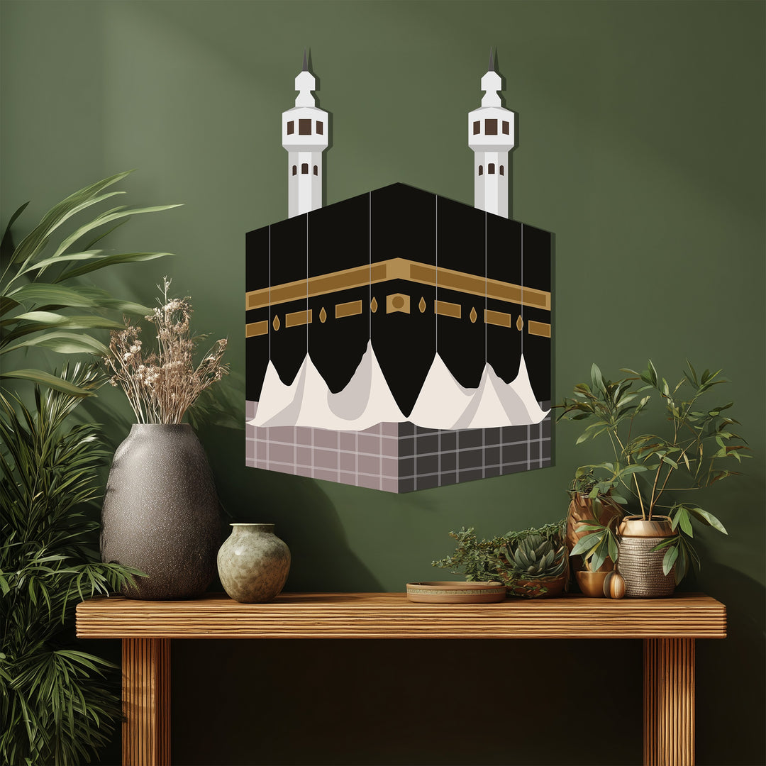 Kaaba Mecca modern metal wall art