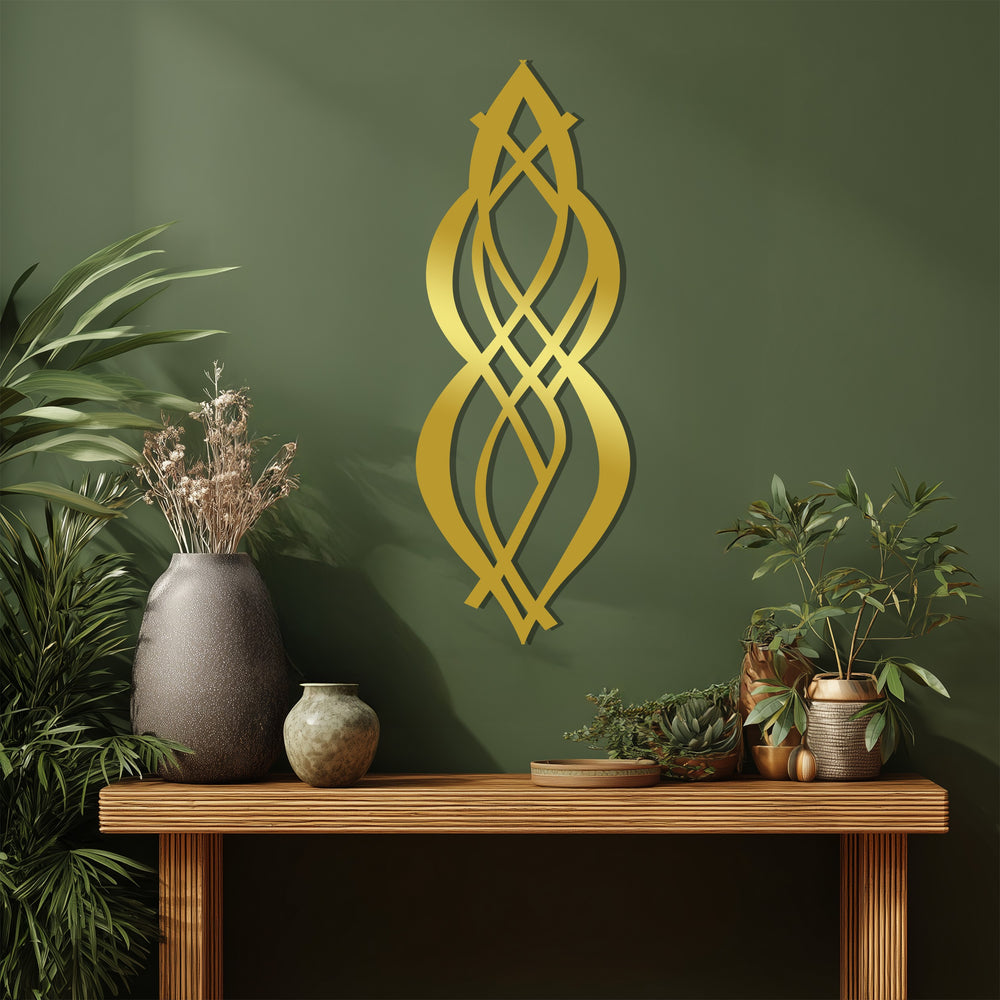 Modern geometric wall sculpture metal wall decor