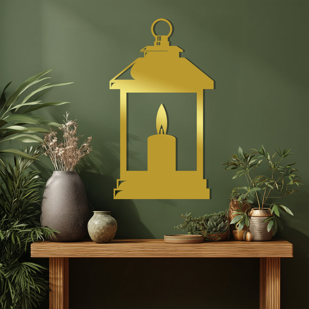 Prayer room Islamic lantern metal art