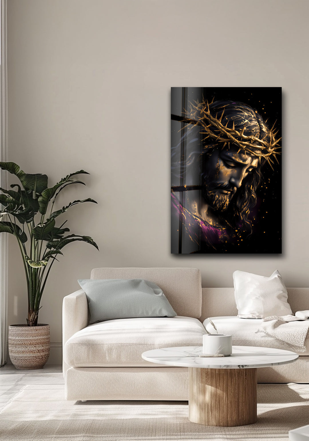 Crown of Sorrows – Religious Glass Wall Art