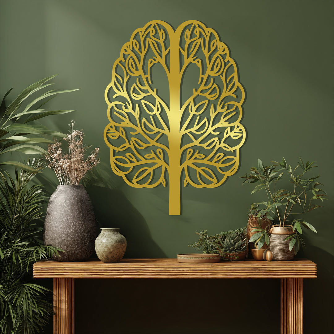 Tree of Life Metal Wall Art – Black Modern Wall Sculpture