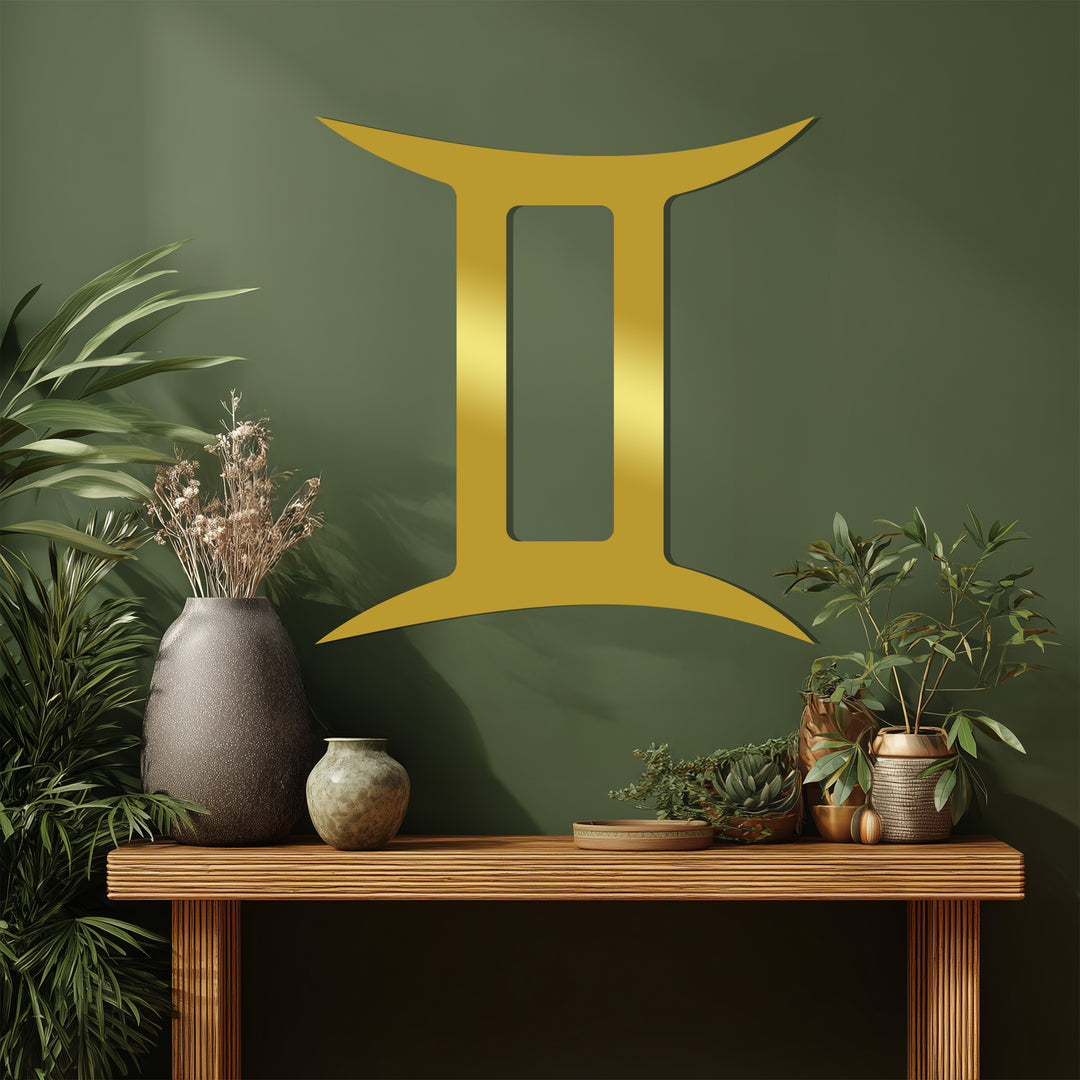 Gemini Zodiac Symbol – Astrology Metal Wall Art