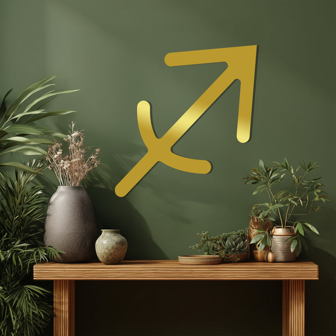 Sagittarius Zodiac Symbol – Astrology Metal Wall Art