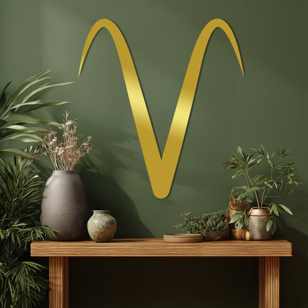 Aries Zodiac Symbol – Astrology Metal Wall Art